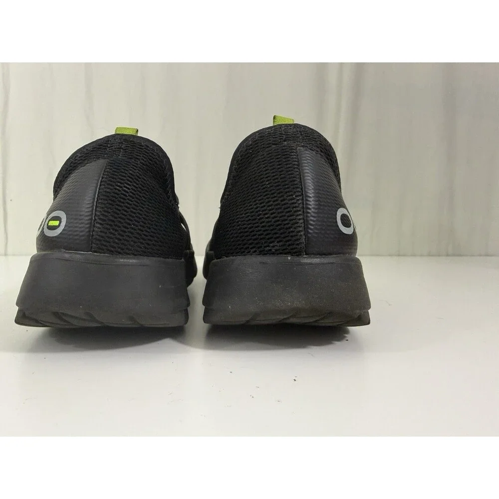 Oofos OOmg Low Shoes Slip On Black Lightweight Recovery Mesh Women's 7